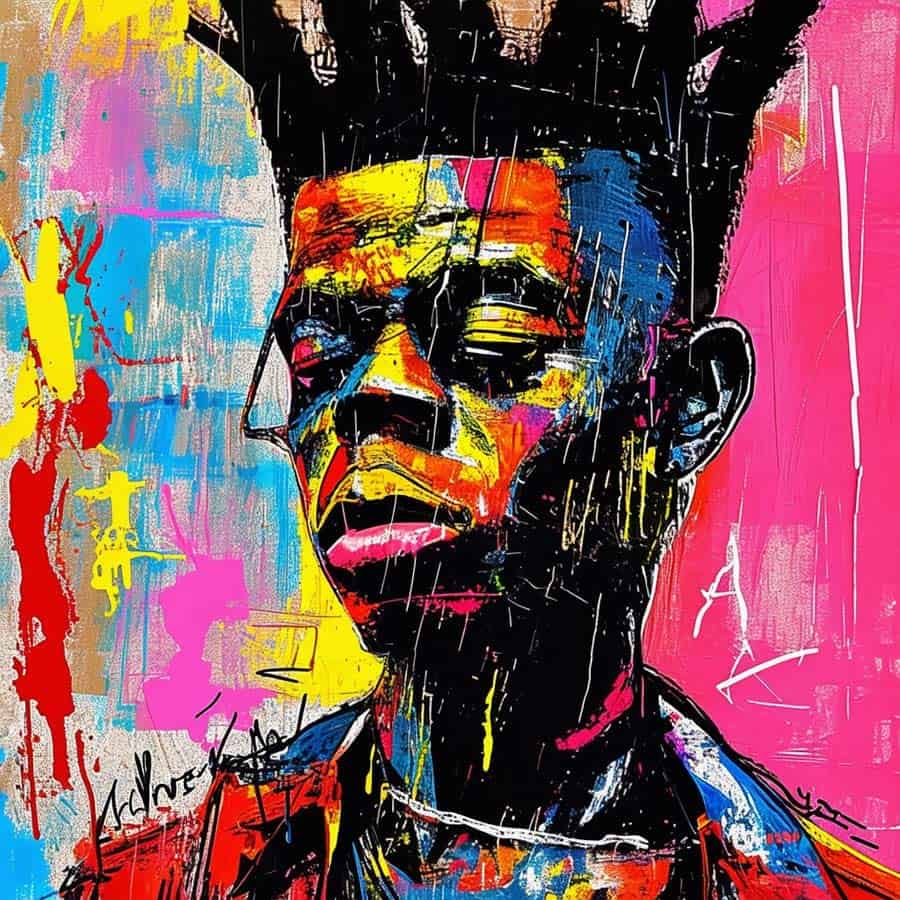 Bild im Stil von Jean-Michel Basquiat (NF)