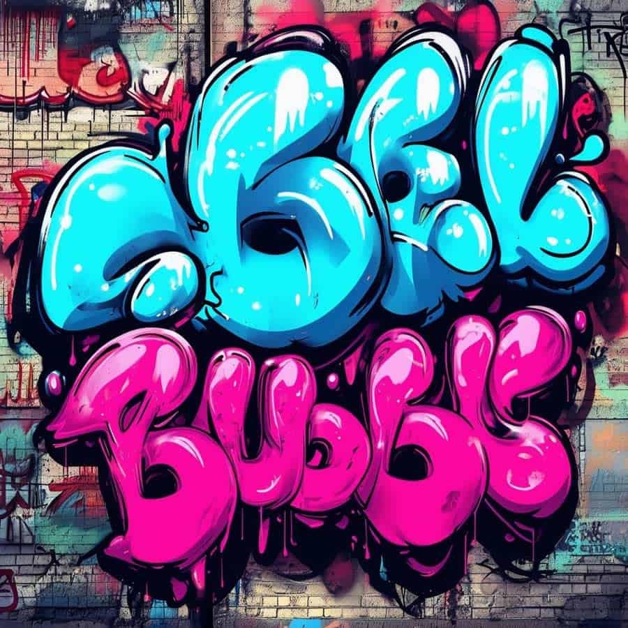 Graffiti Bubble Schrift (NF)