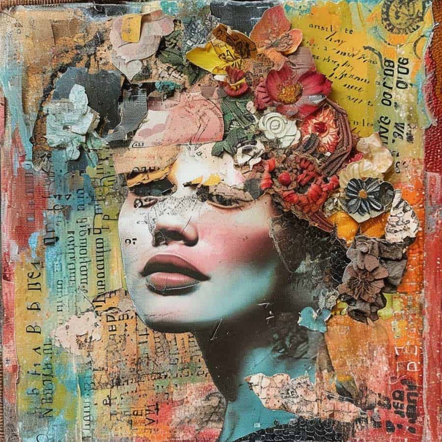 Mixed Media Basteln als Collage (NF)