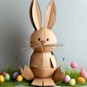 Mehr über den Artikel erfahren Osterhase aus Pappe